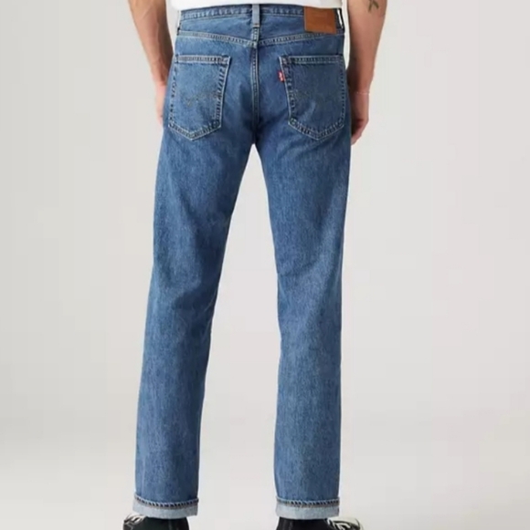 505™ Regular Fit Selvedge Men's Jeans,$128.00,All My Days Selvedge - Medium Wash - Picture 3 of 16